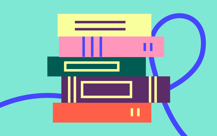 A pile of books